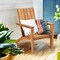 Costway 4PCS Outdoor Wooden Adirondack Chair Patio Lounge Chair w/ Armrest Natural